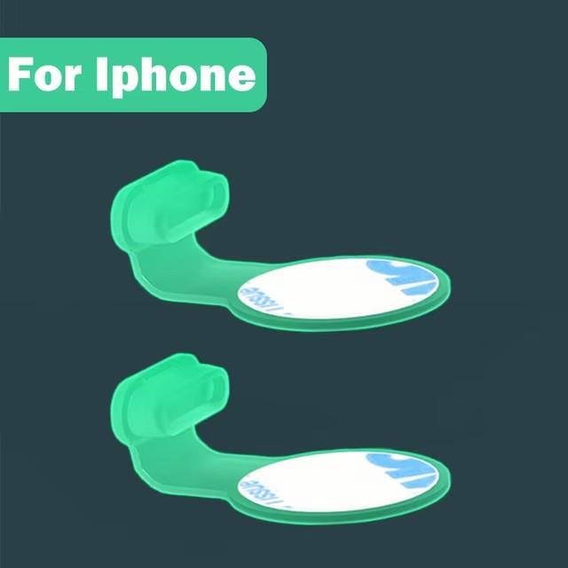 For Apple iPhone iPad Samsung Ios Type C Charging Port Protector For Airpods IOS Silicone Luminous Anti-lost Dust Plug Universal