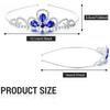 Rhinestone Crystal Tiara Princess Crown Rhinestone Headband Girls Crowns for Kids Wedding Prom Birthday Party Gift