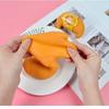 Soft Croissant Toast Sliced Shape Bread Stress Toy Anxiety Relief Fake Food Toy for Kids Adult Tricky Funny Birthday Gifts