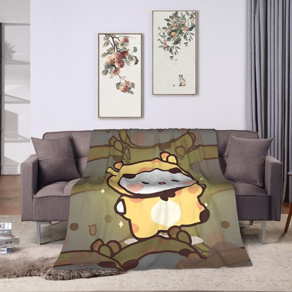Bubu and Dudu Series Blanket Warm Soft Novelty Plush Throw Blanket For Living Room Picnic Flannel Bedspread Bed Cover