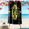 Vibrant BVB Logo Dynamic Background Beach Towel Outdoor Camping Beach Towel for Vacation Photos Quickdrying Swim Towel Swim Seaside Beach Comfort