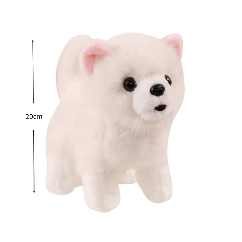 Cute Plush Pomeranian Dog Toy Real Life Stuffed Animal Soft Puppy Pet Doll Kawaii Room Decor Ideal Gift For Dog Owners