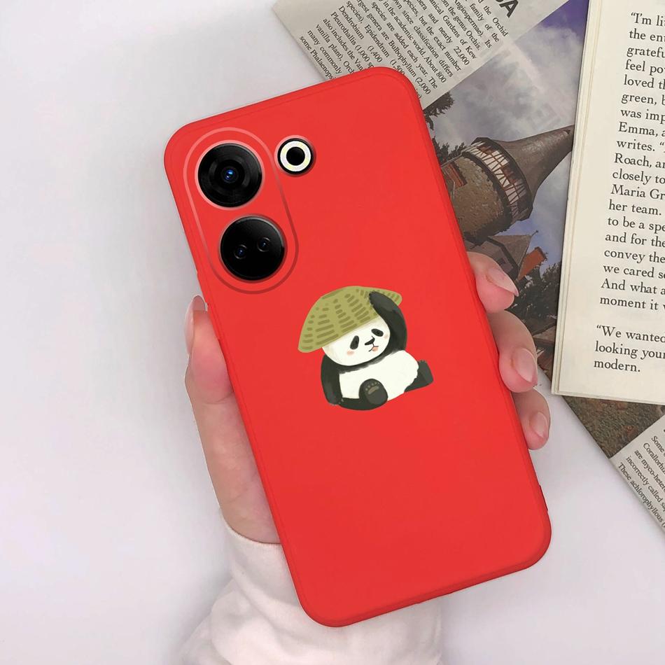 For Tecno Camon 20 Pro 4G 5G Phone Cases Cute Design Matte Silicone Shockproof Black Cover For Tecno Camon20 20Pro Bumper Capa