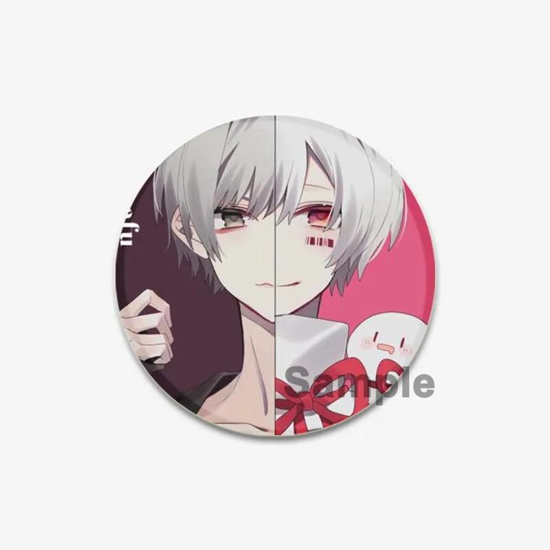 32/44/58mm Bungo Stray Dogs Pin Agency Atsushi Nakajima Dazai Osamu Soft Button Decorative Handmade Hat Badge Gift Accessory