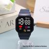 LED Sports Heart Square Watch for Junior High Boys & Girls - Korean Style