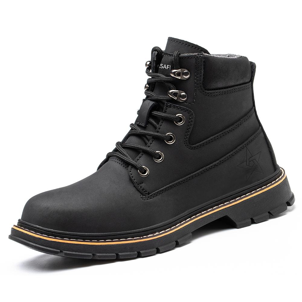 Customized Work Boots Steel Toe Mens Work Shoes Non- slip Puncture-Proof Security Shoes Safety Shoes
