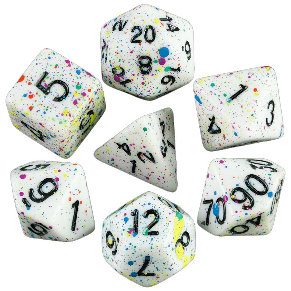 

7шт DND игральные кости D20 D12 D10 D8 D6 D4 для настольной игры DND Running Group акриловые многогранные игральные кости набор разноцветный