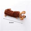 Dog Squeaky Plush Toy Long Strip Mop Fleece Animal Shape Teething Chew Molar Interactive Stress Relief Pet Toy For Dogs