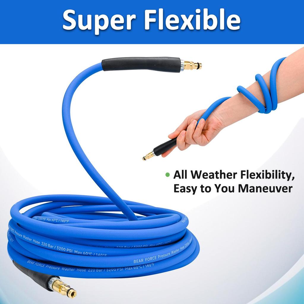 Pressure Washer Replacement Hose Super Flexible Hose 2900 PSI Kink Resistant Hose for Karcher K2-K7 Quick Connector