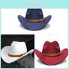 Klassieke Western Cowboyhoed Met Brede Rand Voor Zomerse Zonbescherming Volwassenen En Kinderen