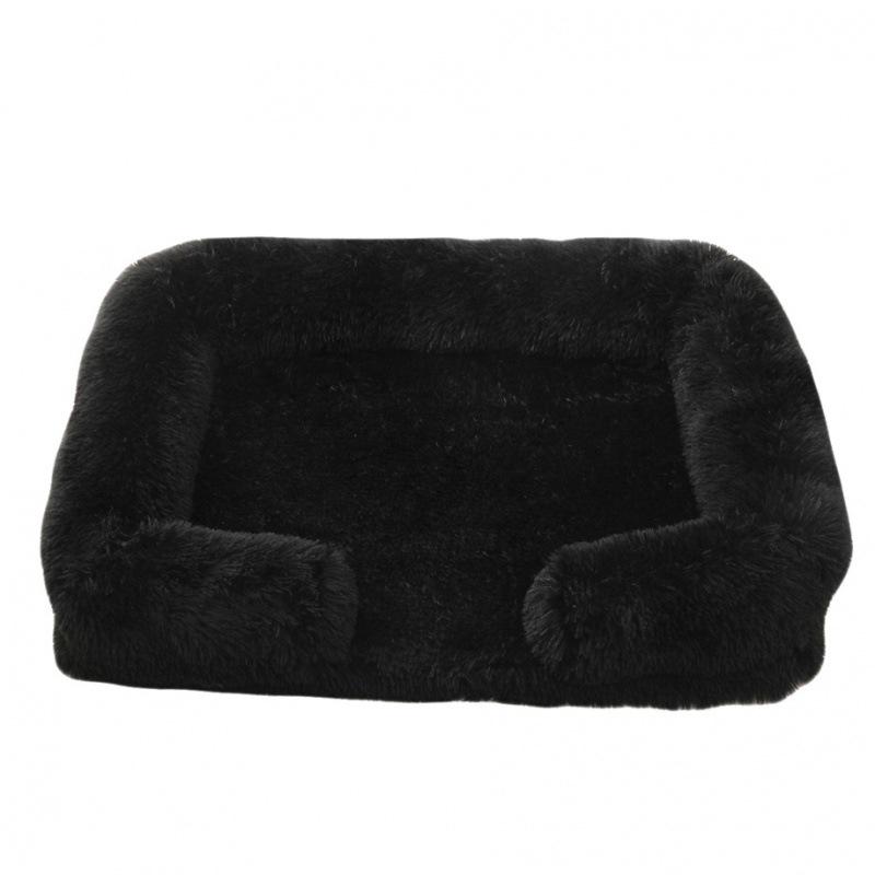 Plush Round Pet Bed for Dogs & Cats - Winter Dog Mat