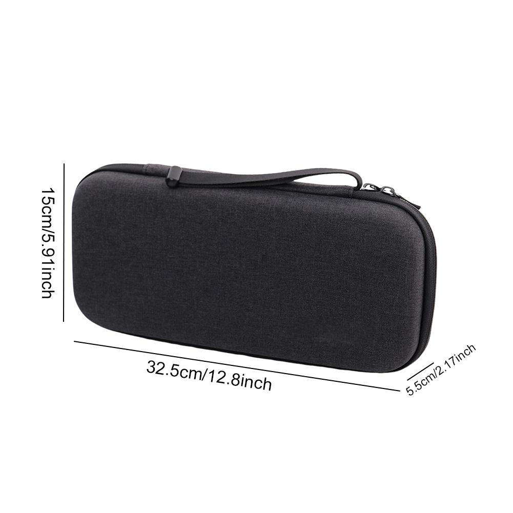 Game Console Storage Case with 2Pcs Tempered Glass Screen Protector Film Anti-Scratch Portable Travel Organiser Bag for Switch 2