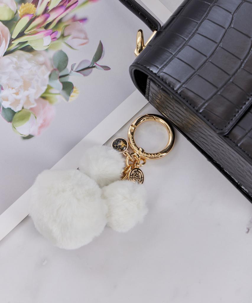MAIA Fur Keyring B (Flower Pouch Included)