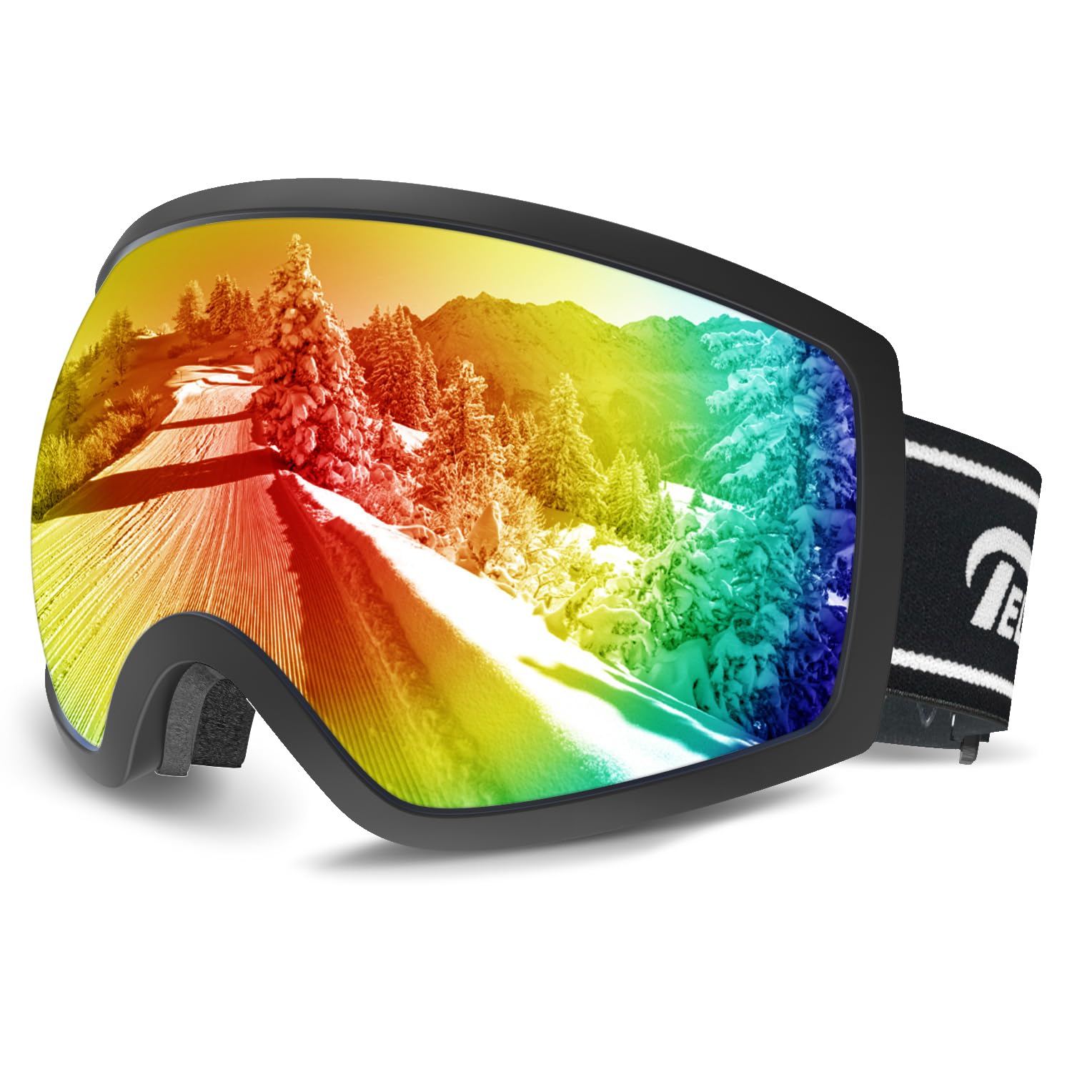 

Geekin Новые очки для лыж и сноуборда и UV400 OTG UV Широкое поле зрения шлема и REVO Красные очки, Совместимые, Мужские Женские, Защита, Широкий обзор