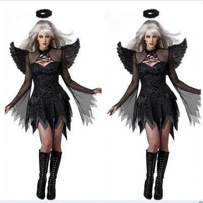 Halloween Mumienbraut Kostüm Geist Zombie Kostüm Uniform Dämon Dunkler Engel Kostüm