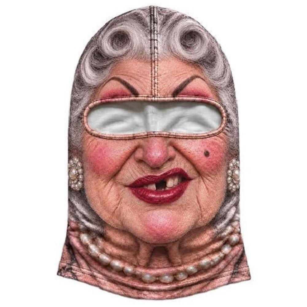 Funny Motorcycle Riding Mask Unisex Size Neck Hood Helmet Liner Funny Prank Mask Halloween