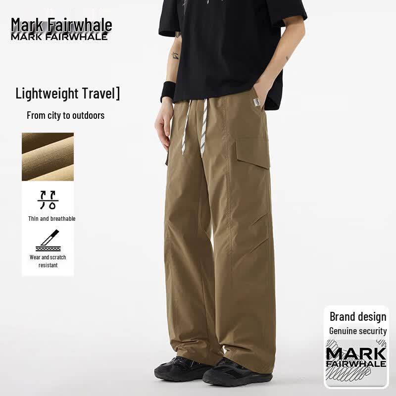MARK FAIRWHALE Men s Patchwork Parachute Cargo Pants 3XL