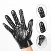 Silicone Fingering Gloves - Palm Flirt Massage Gloves Sex Magic Ecstasy Unisex Masturbation G-Spot Ribbed Gloves Sex Toys