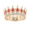 Big Crown Bridal Wedding Tiara Colorful Round Tiara Birthday Cake Decorative Ornament Queen Atmosphere