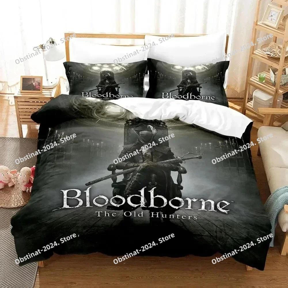 3D Print Game Lady Maria Bloodborne Bedding Set Duvet Cover Bed Set Quilt Cover Pillowcase Comforter king Queen Size Boys Adult