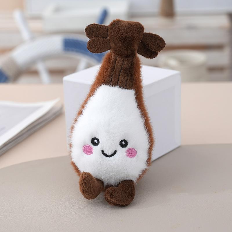 Cartoon Plush Cute Guitar Pendant With Long Fur And Pp Cotton For Gift Girls