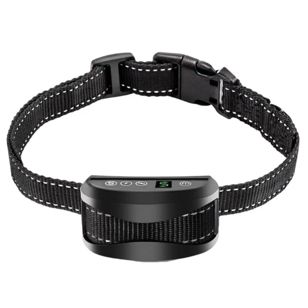 

Умный ошейник от лая для собак, водонепроницаемый, регулируемый, с цифровым дисплеем, стоп-лай, для использования на улице чёрный