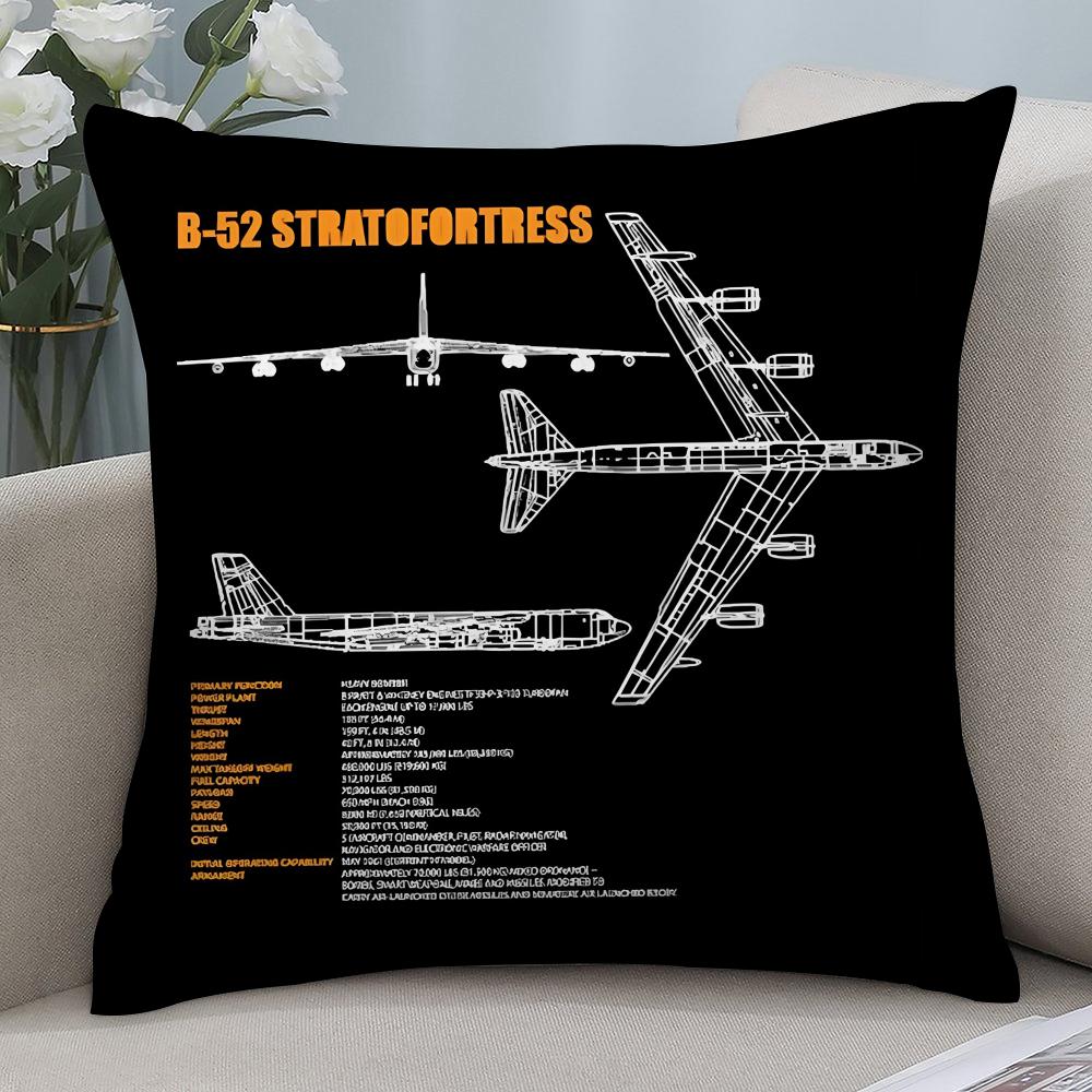 Flugzeugpilot Druck Kissenbezug Kurzplüsch Kissenbezüge Sofa Dekoration Geschenk Zuhause Doppelseitiger Druck Kissenbezug