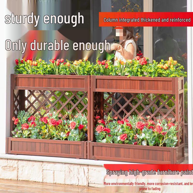 Hualongdun Anti-Corrosion Wood Flower Box