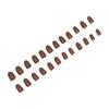 Coffe Milk Color Simple False Nails 24 Pieces Natural Lightweight Comfortable Wear