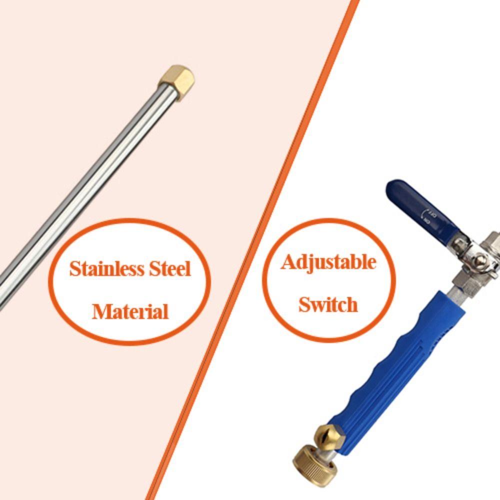 2-in-1 High Pressure Washer Easily Removes Stains Leaking-proof Power Washer With Quick Connectors Hose Nozzle Car Cleaning Tool