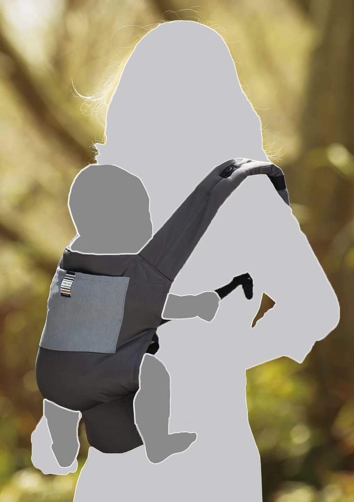 Nippon Atex Carry Free 2WAY Pas biodrowy Nosidełko do noszenia dziecka z pasem biodrowym, które można używać do noszenia przodem i na plecach Granatowy 01-103