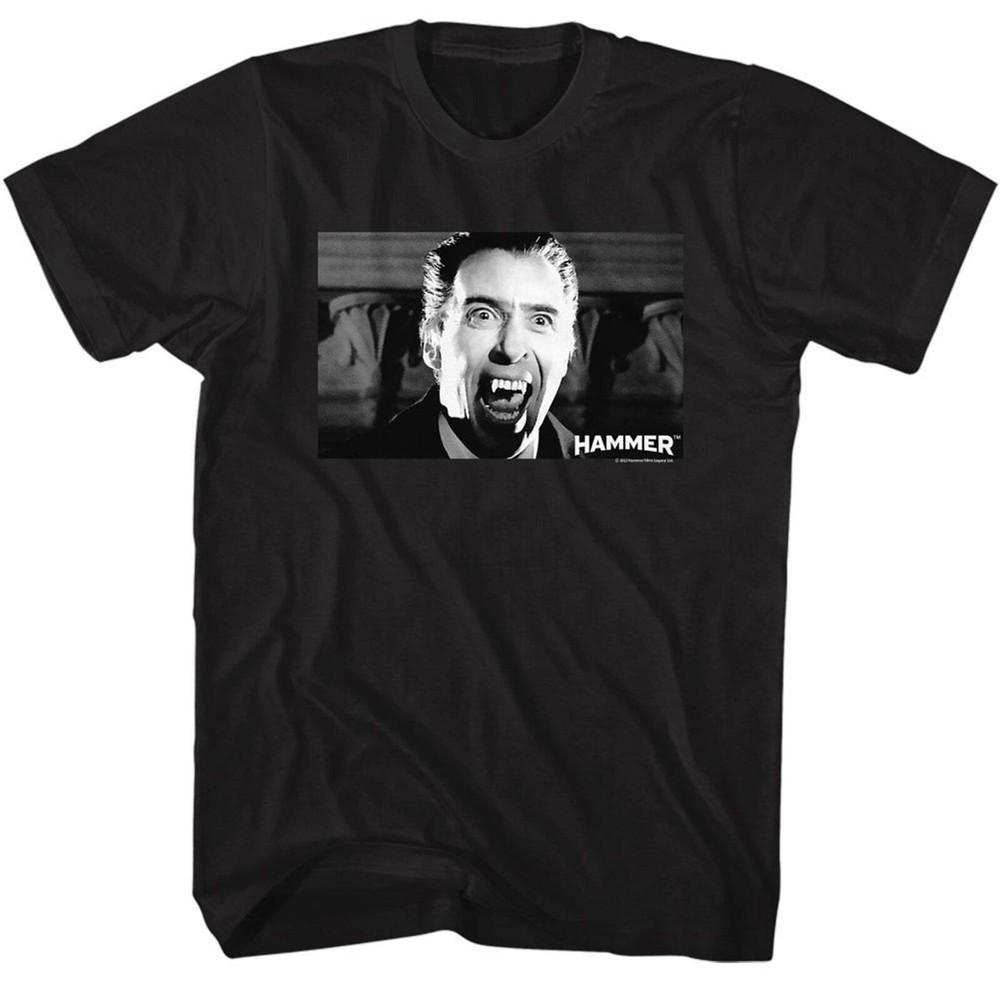 Hammer Horror Angry Dracula Black TShirt Unisex T-Shirt M