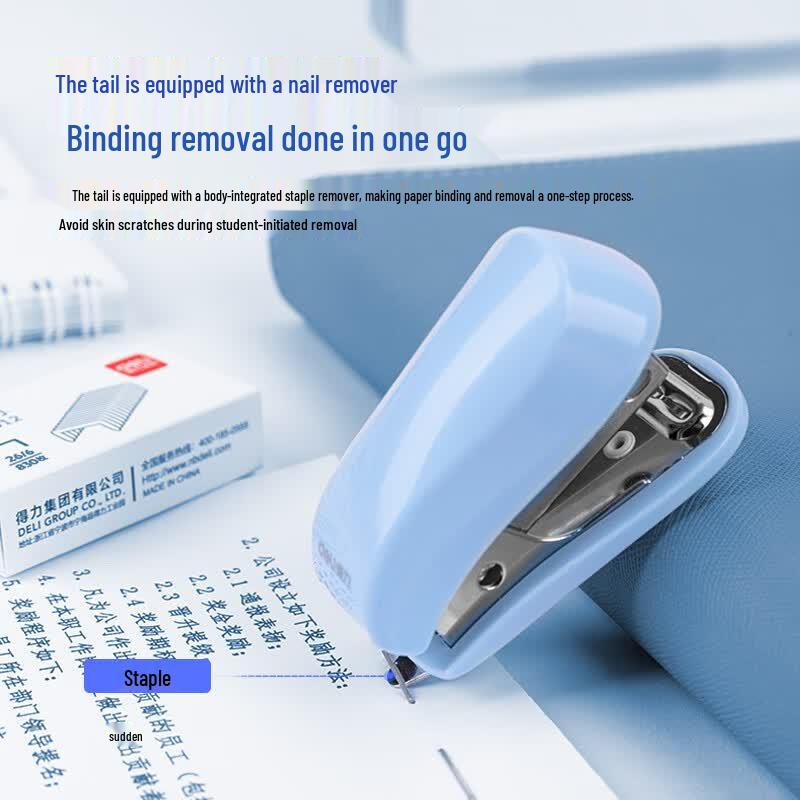 Deli 0255 Mini Portable Stapler Set