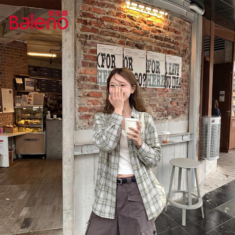 Женская ретро-рубашка Baleno в клетку свободного кроя L