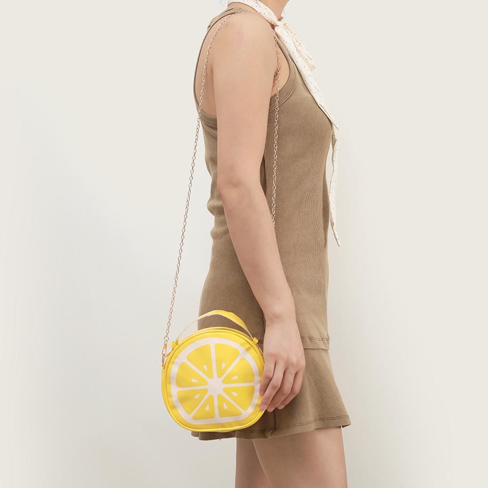 Women's Fruit Bag Lem Bag Small Clear Chain Shoulder Crossbody Bag