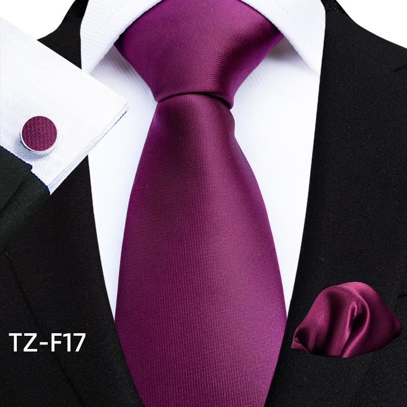 Paisley Waist Flower Men'S Tie Pocket Towel Cuff Three-Piece Set