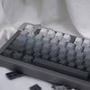Polar Day Gradient Translucent Keycap Set with Micro-Dust Positive Engraving