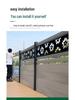 WPC Outdoor Fence: Sunscreen, Waterproof, Anti-Corrosion Wood for Garden and Courtyard Installation