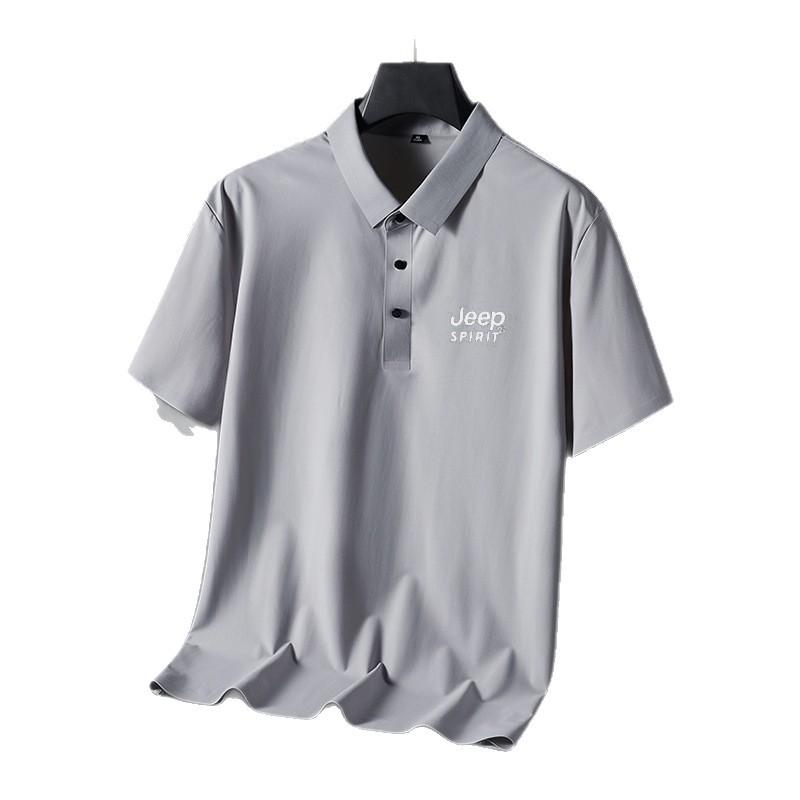 

Short Sleeved Polo Shirt Men s Summer Casual T-shirt XXXXL чорний