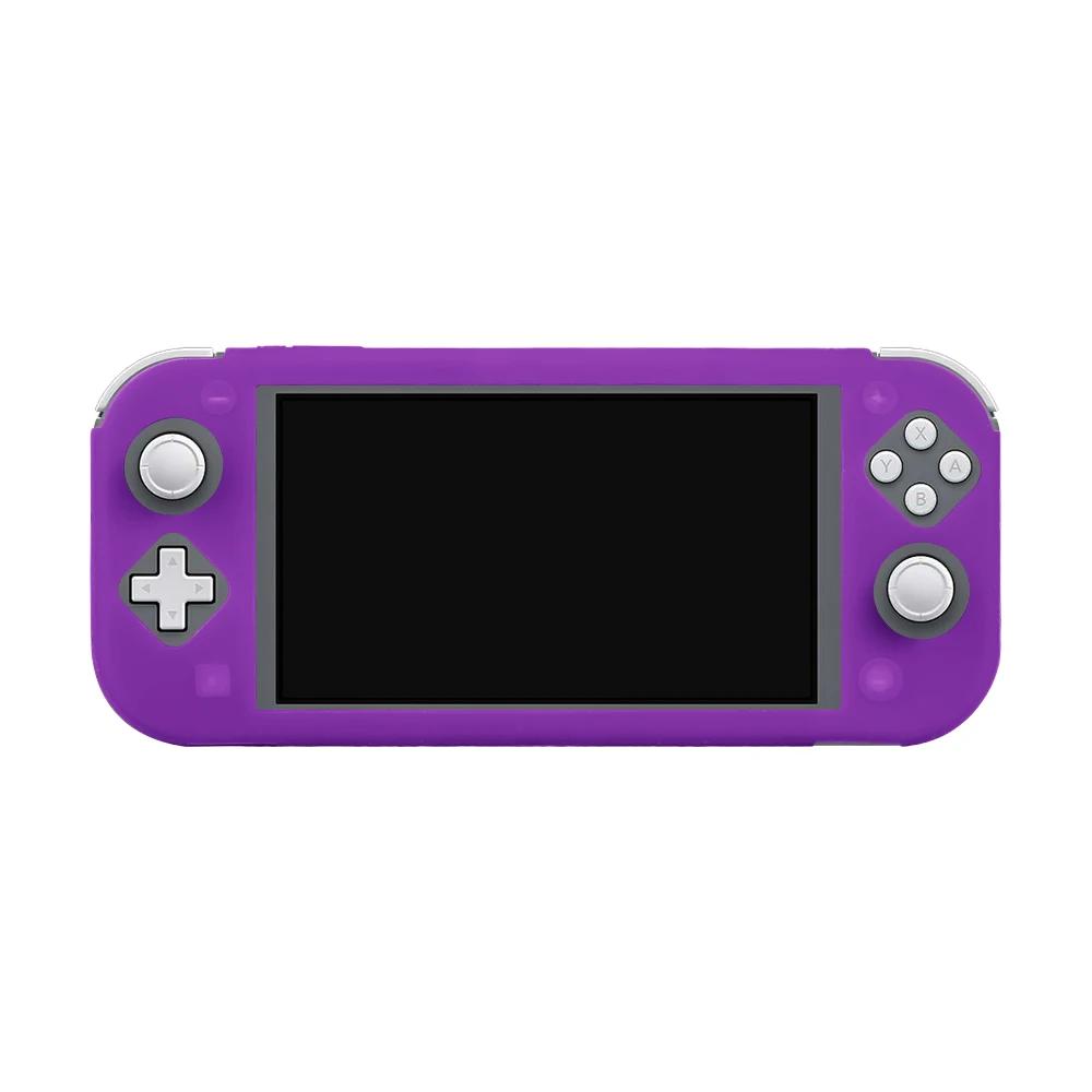 Silicone Case for Nintendo Switch Lite Non-Slip Cover Half Pack Case TPU Soft Rubber Solid Color Protective Shell for SwitchLite