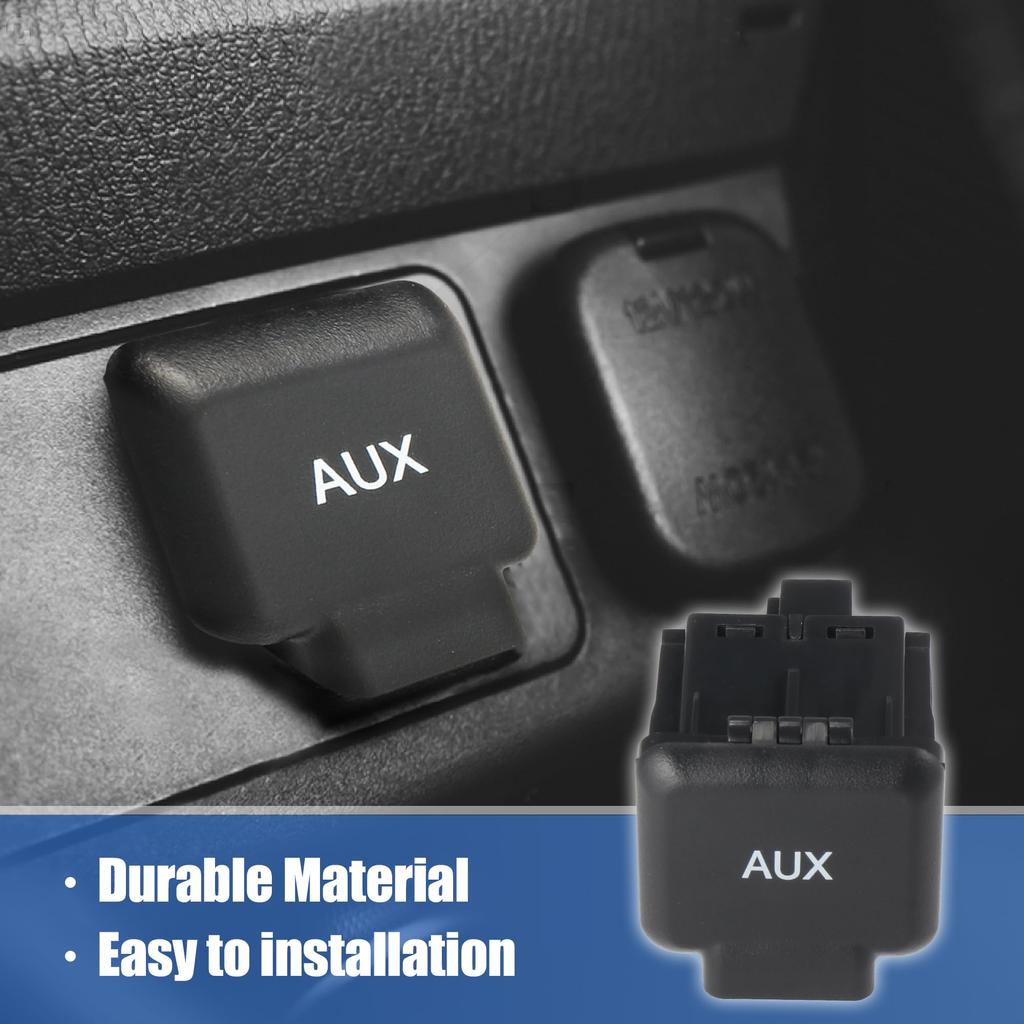 X AUTOHAUX Auxiliary Input Jack Assembly for Honda Ridgeline Audio Aux Port Jack Adapter 2006-2014, 39114-SJC-A01ZB
