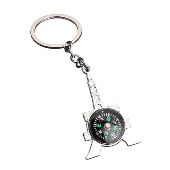 

Compass Keychain Alloy Mini Compass Bag Charm Outdoor Camping Backpack Charm Keychain Gift for Hikers B