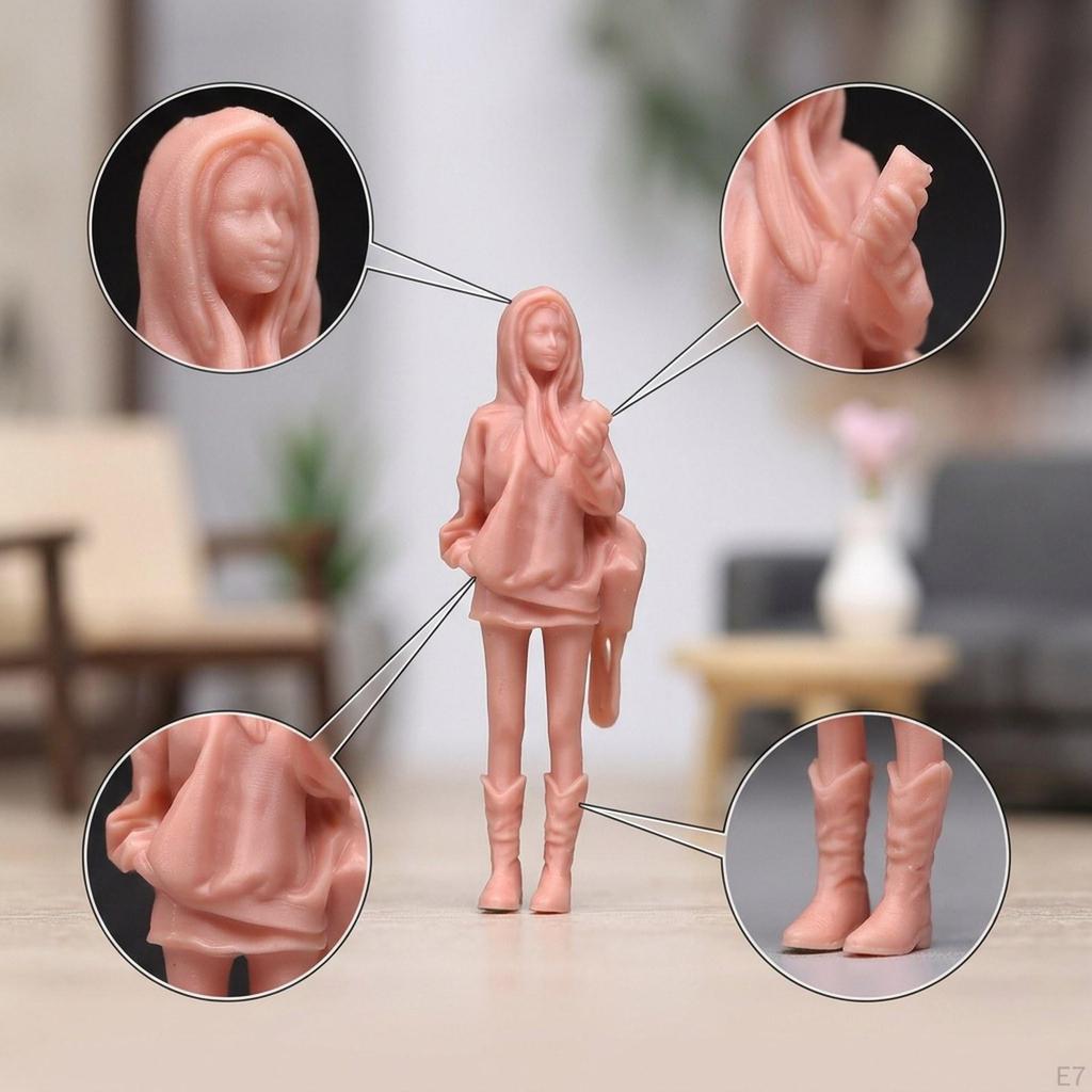 1/64 Miniature Figures Model Action Figure Sand Table Ornament Photography Tiny People Collectibles