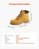 Steel Toe Work Boots UK Size 7 Waterproof for Men Slip-Resistant