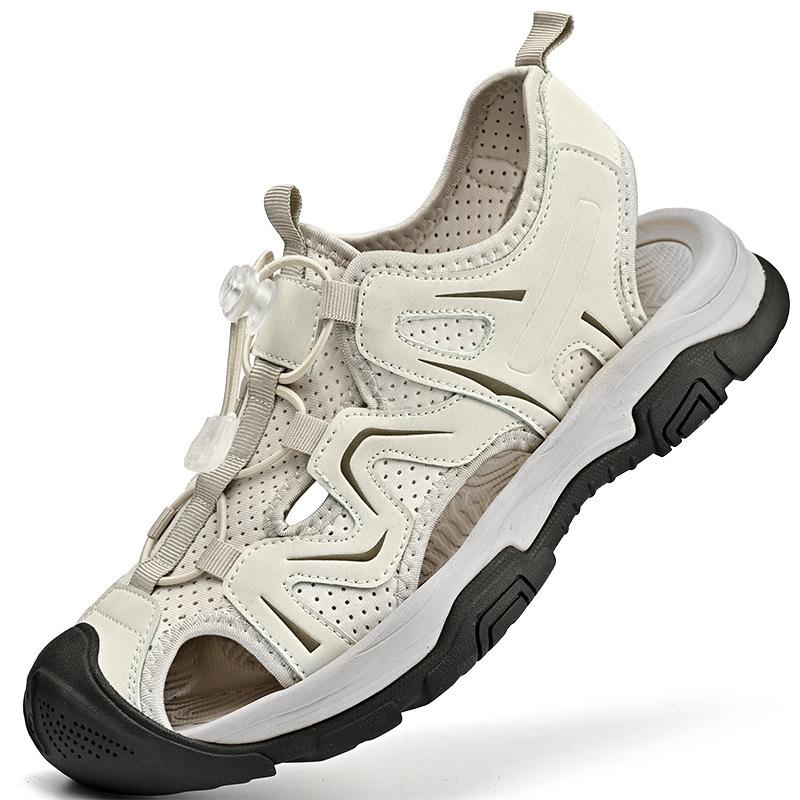 Summer Men Sandals Fashion Casual Sport Sandal Outdoor Non-slip Wading Shoes Hollow Breathable Beach Shoes Roman Sandals for Men