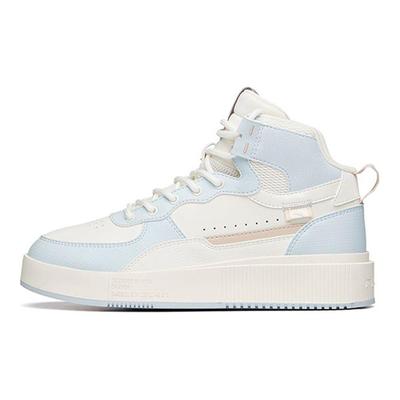 Non-Slip Wear-Resistant Lightweight High-Top Skate Shoes Women Sneakers White Blue 922138011-7