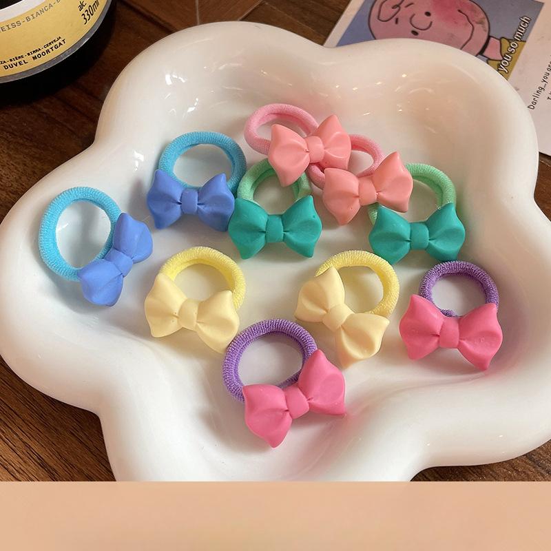 10pc mini faixa de cabelo do bebê kawaii dos desenhos animados floral animal elástico corda de cabelo para a criança menina pequena tumb faixa de cabelo adorável headwear
