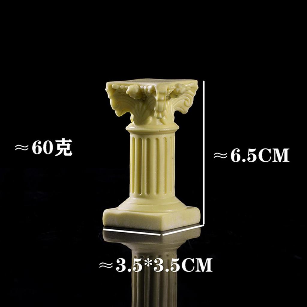 Miniature Roman Pillar Statue Pedestal Stand Candle Holder Greek Column Sculpture Figurine for