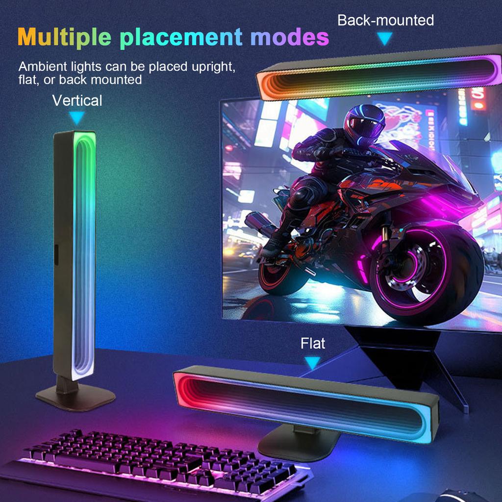 LED RGB Light Bar Home Car Music Rhythm Light RGB Color-changing Atmosphere Light WiFi APP Control