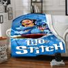 Lilo Stitch Adventure Flannel Blanket Super Soft Warm Cozy Blanket For Sofa Bed Office Travel Allseason Home Decor Gift